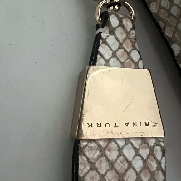 Trina Turk Snake print leather clutch - Picture 5 of 6